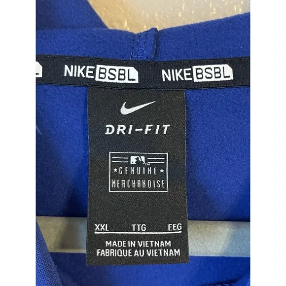 Men's 2XL NWOT Toronto Blue Jays Nike Dri-Fit Pullover Hoodie Blue